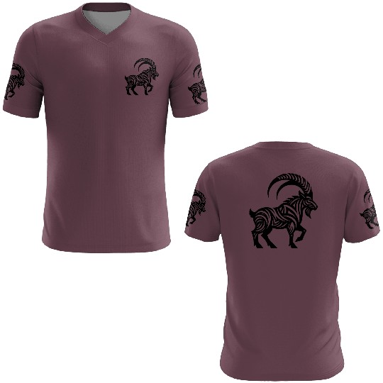 Wild Capricorn Tattoo 3D T Shirts