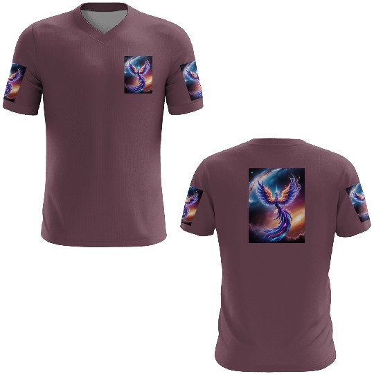 A majestic phoenix made of swirling stardust a 3D T Shirts