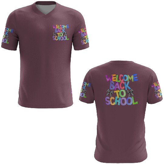 Welcome Back to School Coquette Bow Design 3D T Shirts