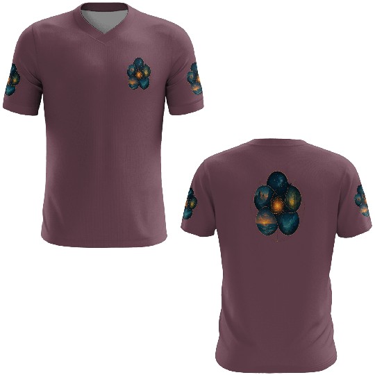 Sacred Elements - Cosmic Nature Mandala 3D T Shirts