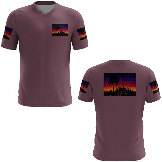 Tokyo Night Skyline Vaporwave Poster 3D T Shirts