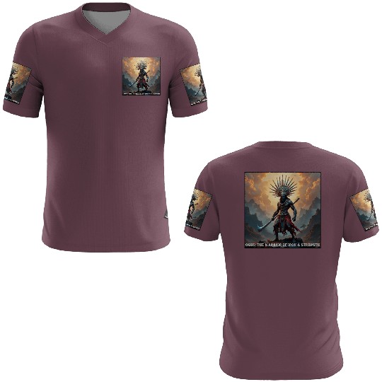 Ogun: The Warrior of Iron and Strength 3D T Shirts
