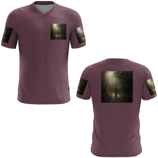 Enchanted Forest Path Illustration 3D T Shirts