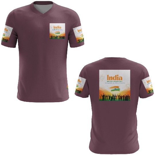 Vibrant India Independence Day Celebration 3D T Shirts