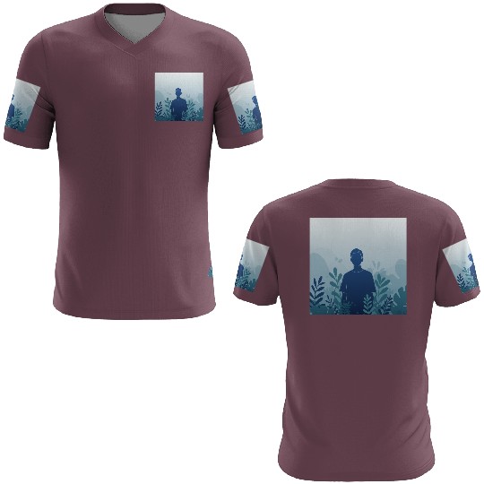 Serene Forest Silhouette 3D T Shirts