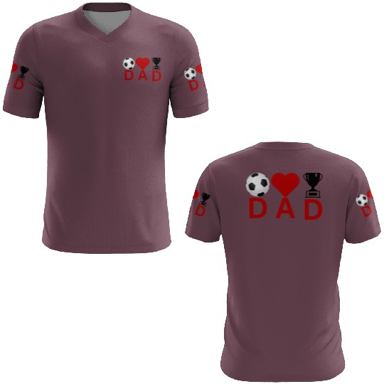 Soccer Love Dad Crown Design – Father’s Day Gift 3D T Shirts