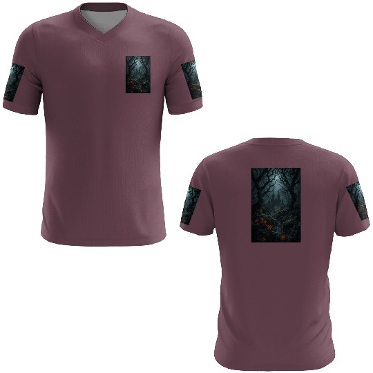 Enchanted Forest with Haunted Castle 3D T Shirts