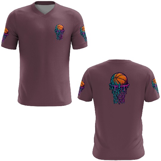 Colorful Splash Basketball Ice Cream Design 3D T Shirts