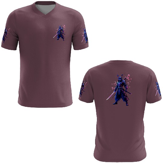 Neon Samurai Warrior 3D T Shirts