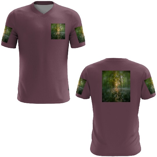 Sunlit Forest with Wildflowers 3D T Shirts