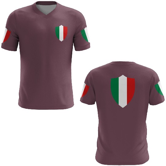 Italy Shield 3D T Shirts