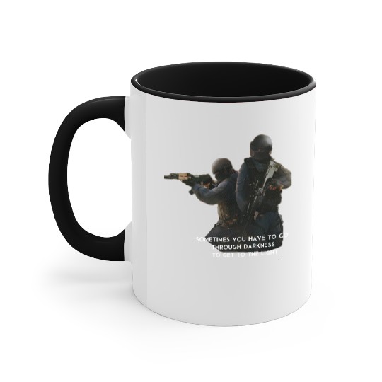 military design Accent Mugs