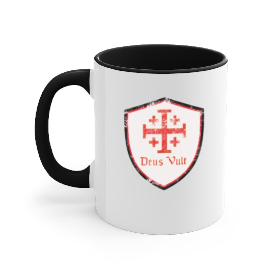 Deus Vult Accent Mugs