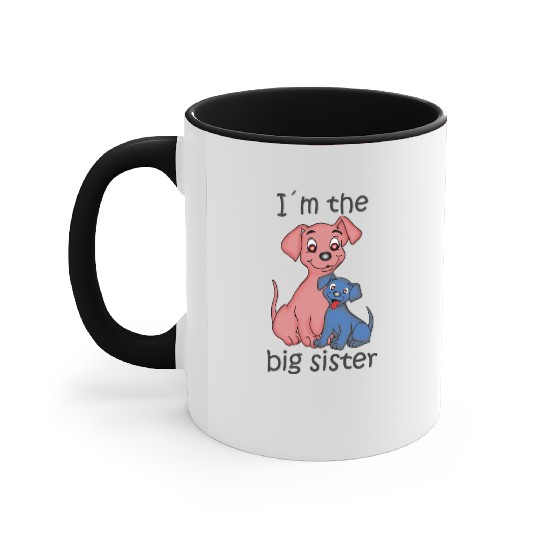I'm the Big Sister Accent Mugs
