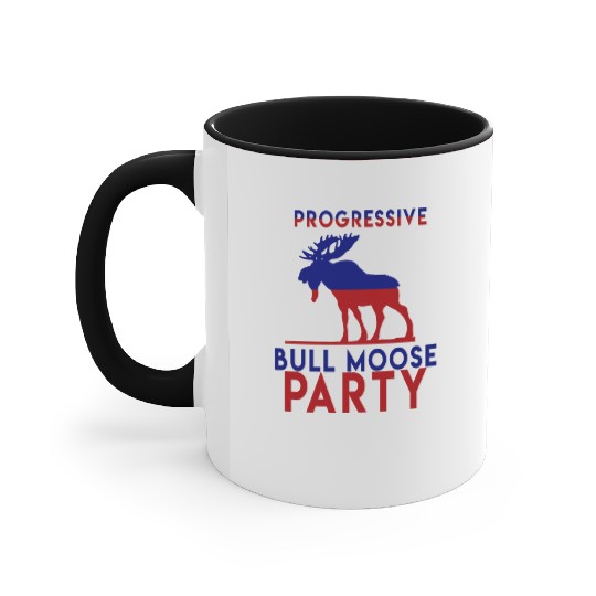 Bull Moose Party Progressive Teddy Roosevelt Accent Mugs