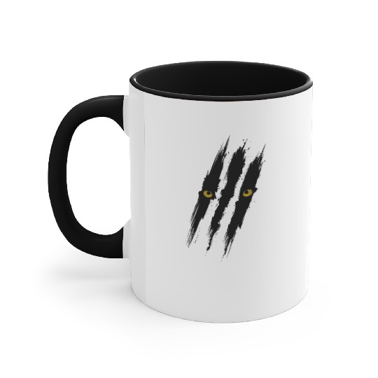 Black Panther Scratch Accent Mugs