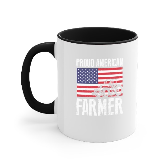 Proud American Farmer Gift Accent Mugs