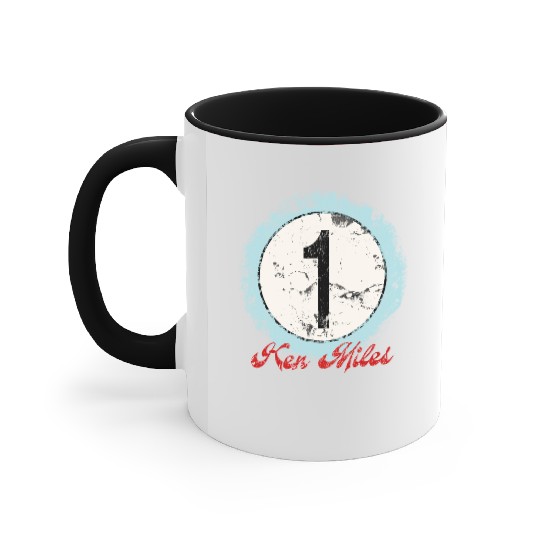 Ken Miles Rugged Number Accent Mugs