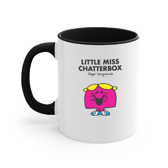 Mr Men Little Miss Chatterbox Accent Mugs