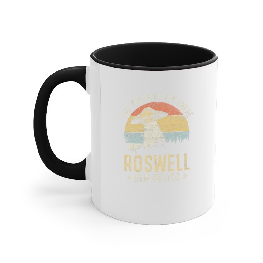 Roswell New Mexico UFO Alien Accent Mugs