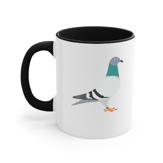 Race pigeon Accent Mugs