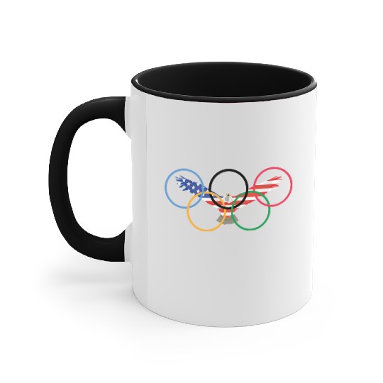 usa olympics Accent Mugs