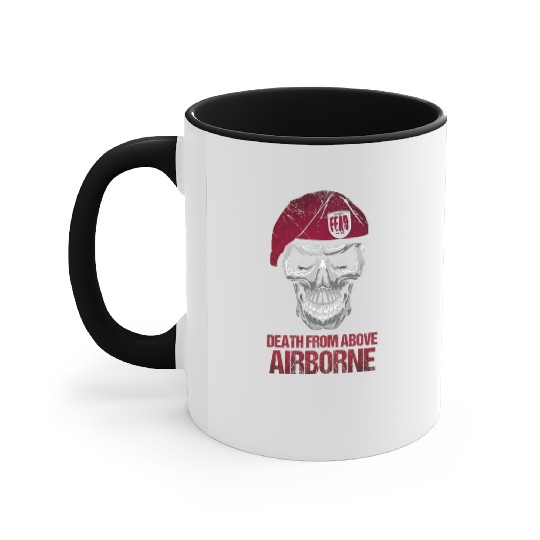 Airborne Paratrooper Wings US Army Military Accent Mugs