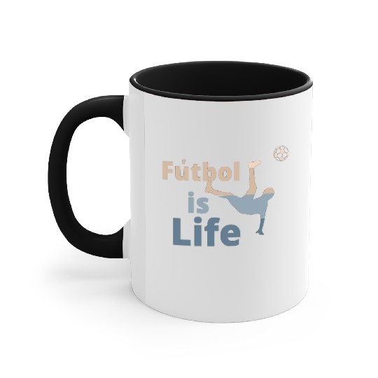 Football is life Accent Mugs