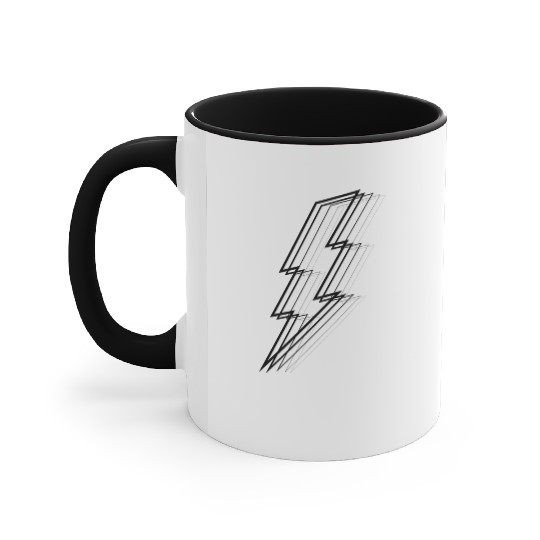 Lightning Bolt Accent Mugs