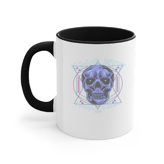 Kwalete World Tour Diamond Skull Accent Mugs