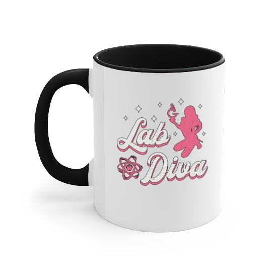 Lab Diva Laboratory Technician Science Lab Tech Accent Mugs