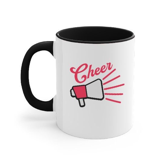 Cheer megaphone speak symbol Accent Mugs