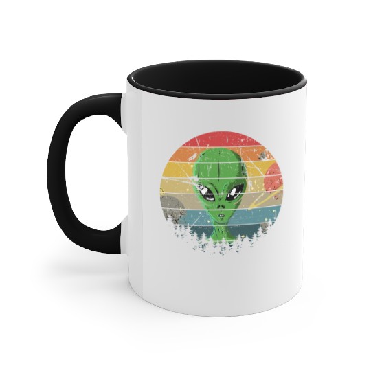 Alien Gift Extraterrestrial UFO AREA 51 Sci-fi Accent Mugs