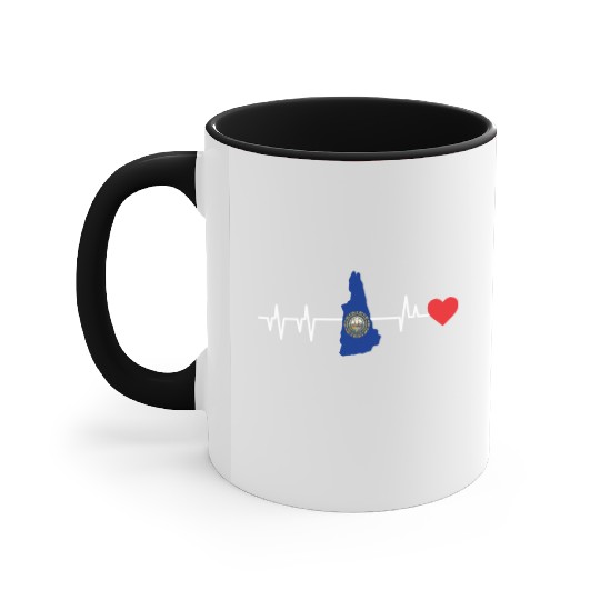 New Hampshire Heartbeat Gift Accent Mugs