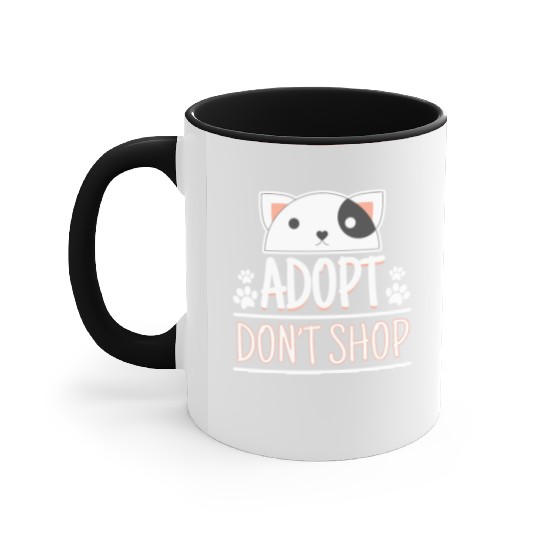Adopt Dont Shop Pet Adoption Awareness Accent Mugs