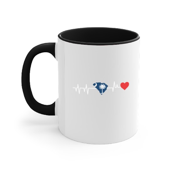 South Carolina Heartbeat Gift Accent Mugs
