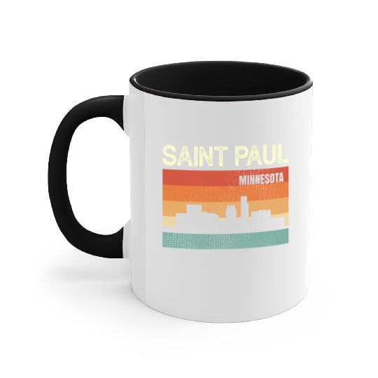 Saint Paul Minnesota Accent Mugs