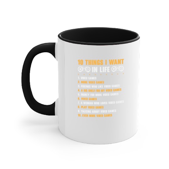 Gaming Gamer Playing Video Game Computer Accent Mugs
