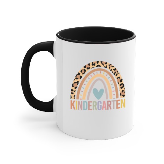 Kindergarten Rainbow Girls Boys Teacher Team Kinde Accent Mugs