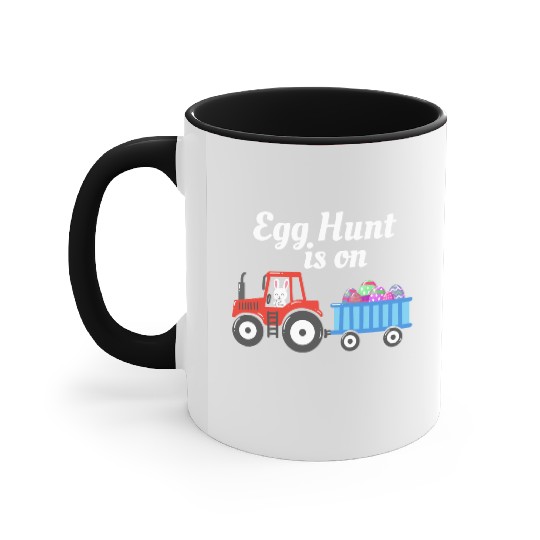 Egg Hunt is On Easter Sunday Christian Holiday Accent Mugs