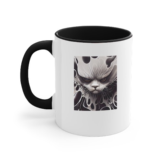 Angry Cat Accent Mugs