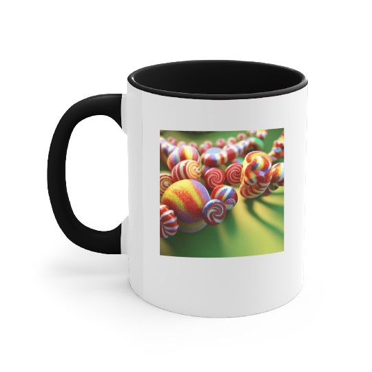 A glimpse into candy land version 3 Accent Mugs