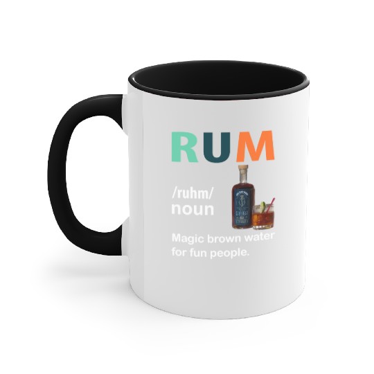 Rum Magic Brown Water For Fun People Funny Vintage Accent Mugs