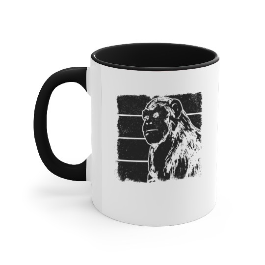 Monkey Chimpanzee Orangutan Monkey Accent Mugs