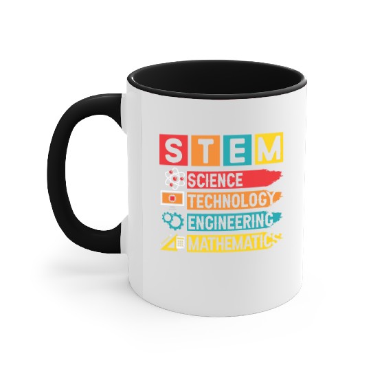 STEM Science Technology Engineering Mathematics Accent Mugs