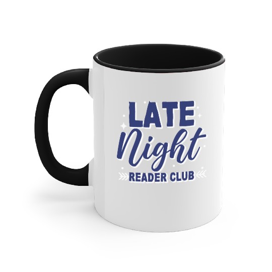 Late Night Reader Club 3 Accent Mugs