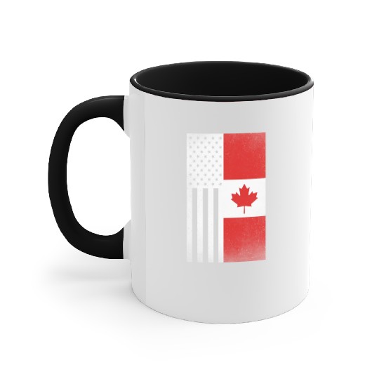 Canada Design for proud Canadian Americans Accent Mugs