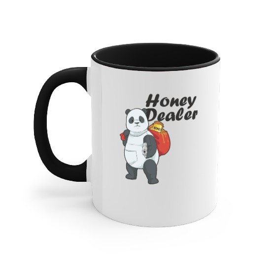 Honey Dealer Farmer Beekeeper Bees Panda Accent Mugs