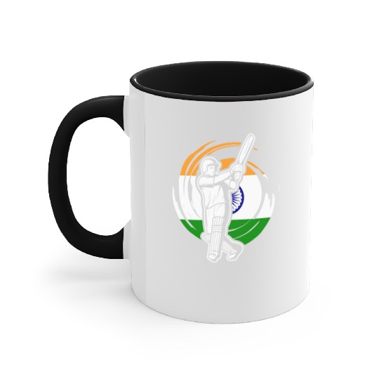 India Cricket Player Accent Mugs