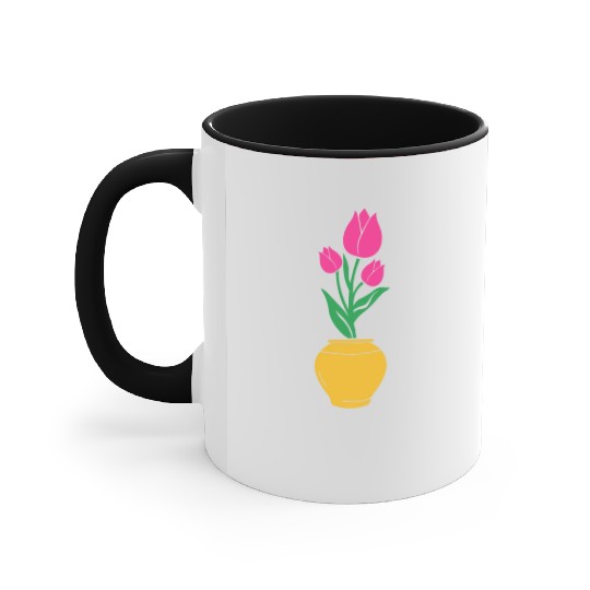 Tulip Gardening Colourful Accent Mugs